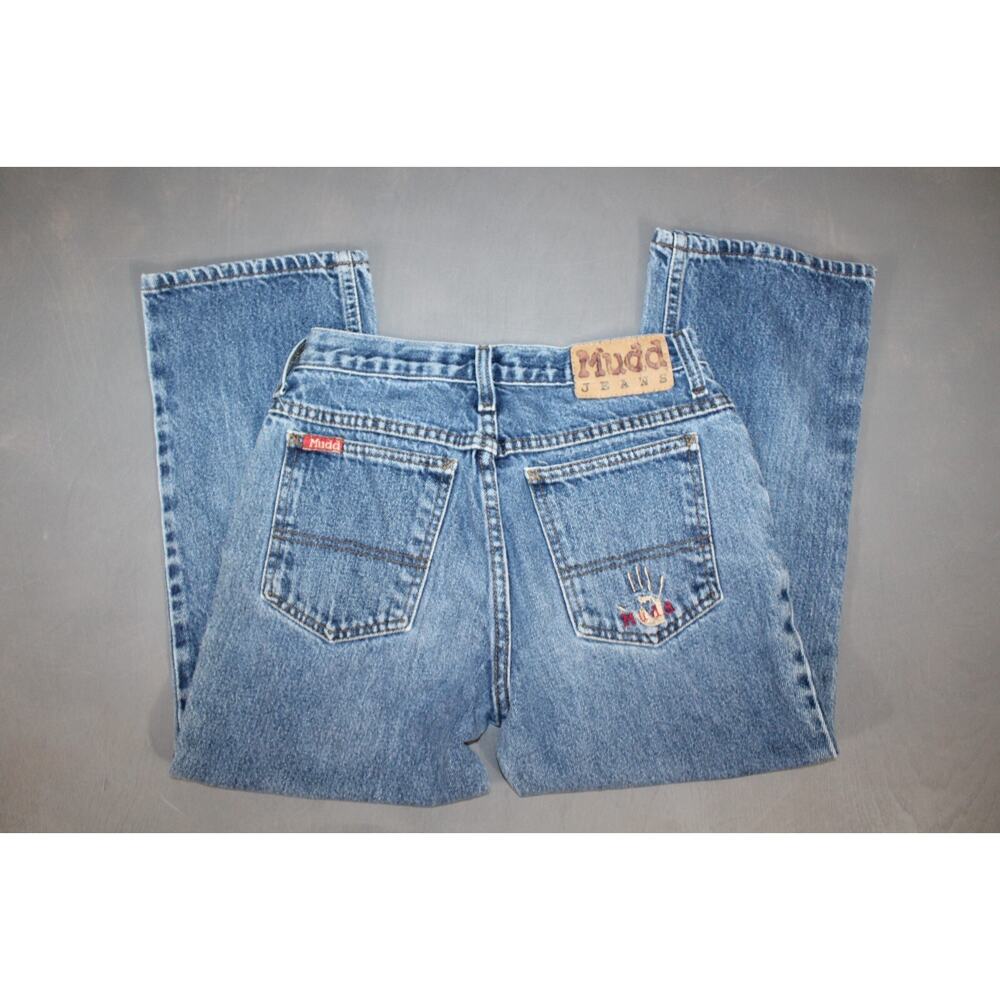 Mudd Vintage Y2K Jeans Embroidered 90s Retro Size 3 Very Lightly Worn!! Nice!